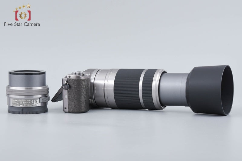 Sony α5100 ILCE-5100 Brown 24.3 MP 16-50 55-210 Lenses [Multiple Languages]