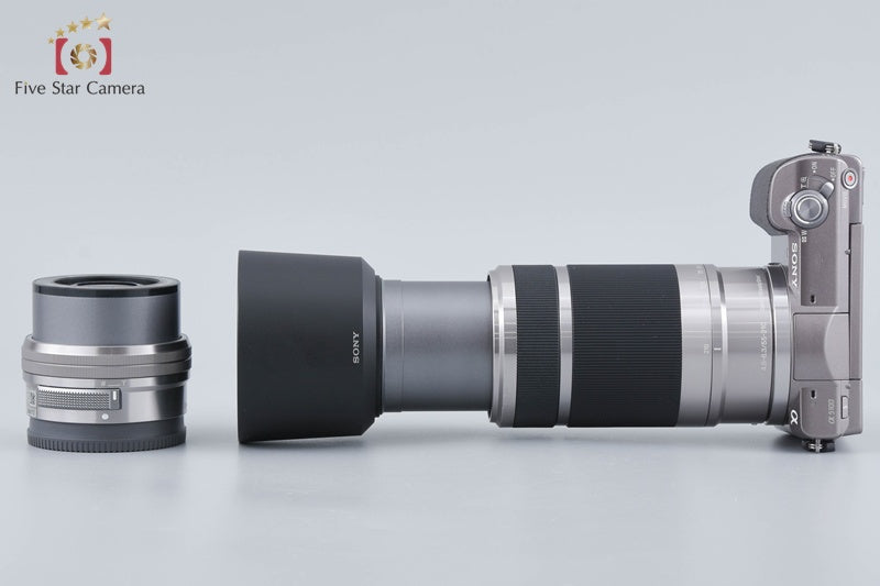 Sony α5100 ILCE-5100 Brown 24.3 MP 16-50 55-210 Lenses [Multiple Languages]