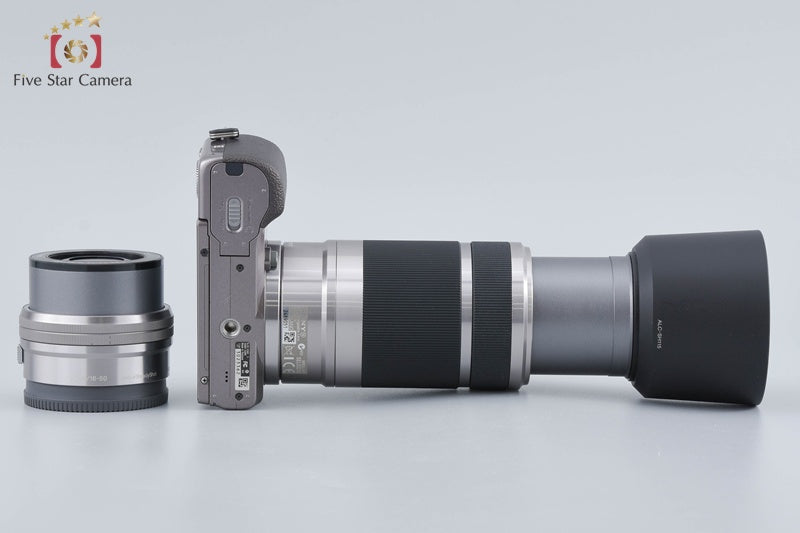 Sony α5100 ILCE-5100 Brown 24.3 MP 16-50 55-210 Lenses [Multiple Languages]