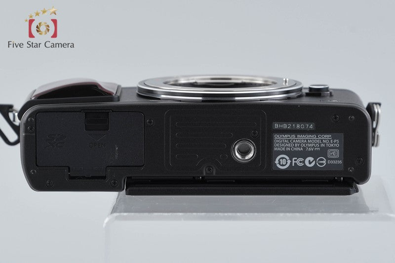 "Count 2,606" Olympus PEN Lite E-PL5 Black Premium Model 16.5 MP Digital Camera
