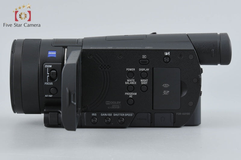 SONY HANDYCAM FDR-AX100 4K Handycam [Japanese Language Only]