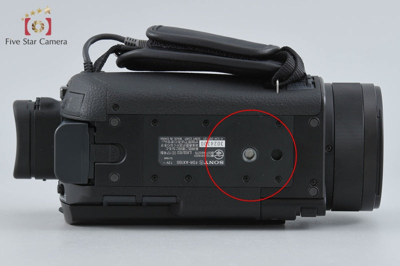SONY HANDYCAM FDR-AX100 4K Handycam [Japanese Language Only]