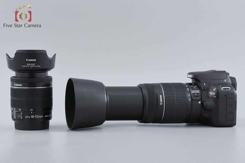 "Count 3,266" Canon EOS Kiss X7 / Rebel SL1 / 100D 18.0 MP 18-55 55-250 Lenses