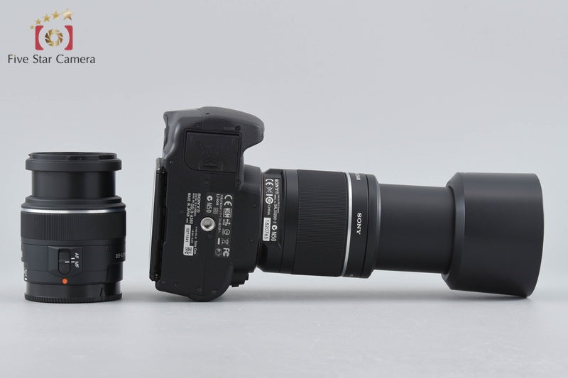 SONY α380 DSLR-A380Y 14.2 MP 18-55 55-200 Lenses [Japanese Language Only]