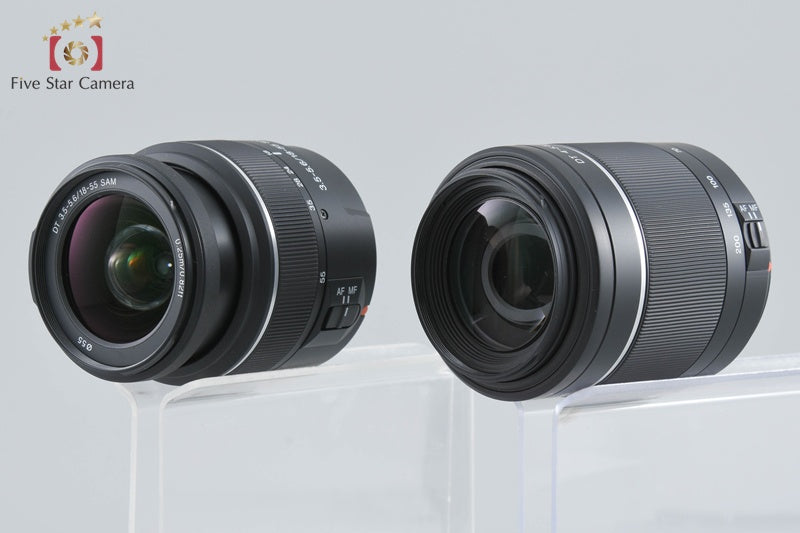 SONY α380 DSLR-A380Y 14.2 MP 18-55 55-200 Lenses [Japanese Language Only]