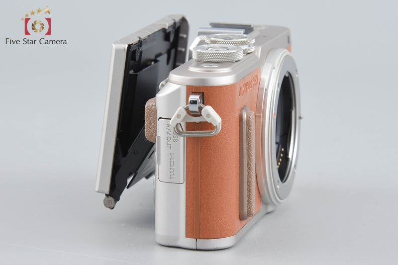 "Count 3,166" Olympus PEN E-PL8 Brown 16.1 MP Digital Mirrorless Camera Body