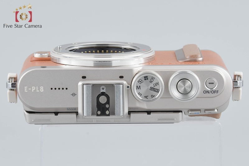 "Count 3,166" Olympus PEN E-PL8 Brown 16.1 MP Digital Mirrorless Camera Body