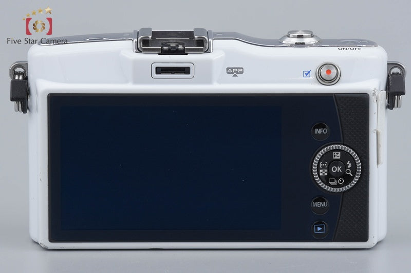 Olympus PEN mini E-PM1 White 12.3 MP Digital Mirrorless Camera Body