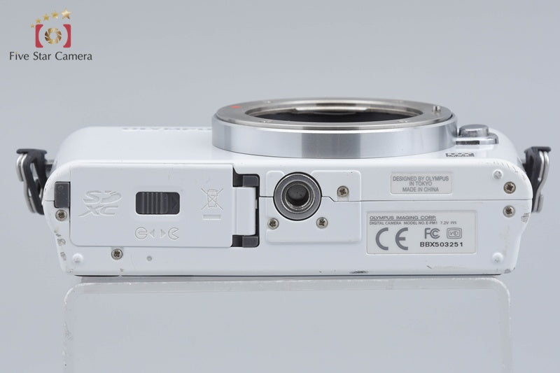 Olympus PEN mini E-PM1 White 12.3 MP Digital Mirrorless Camera Body