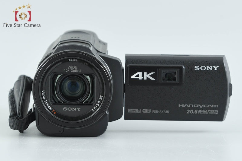 Sony Handycam FDR-AXP35 Black 4K Digital Camcorder w/ Box [Multiple Languages]