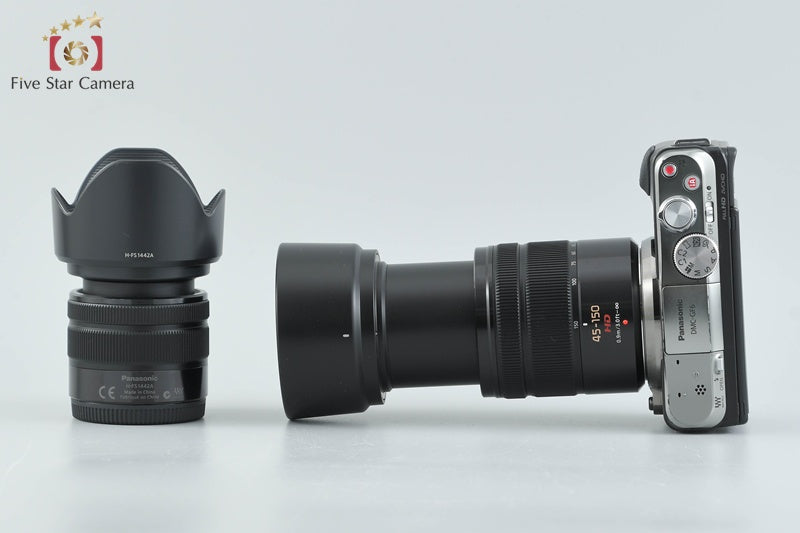 Panasonic LUMIX DMC-GF6 Black 16.0 MP 14-42 45-150 Lens [Japanese Language Only]