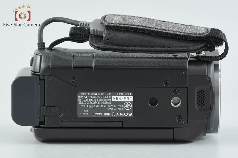 Sony Handycam HDR-CX670 Bordeaux Brown Digital HD Camcorder [Multiple Languages]