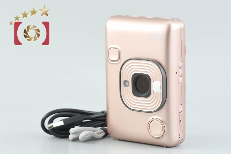 FUJIFILM Instax Mini LiPlay Blush Gold Instant Film Camera