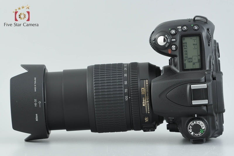 "Count 724" Nikon D90 12.3 MP DSLR Camera AF-S DX 18-105 G VR Lens