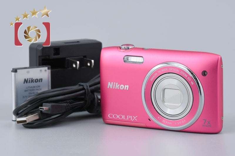 Nikon COOLPIX S3500 Strawberry Pink 20.0 MP Digital Camera