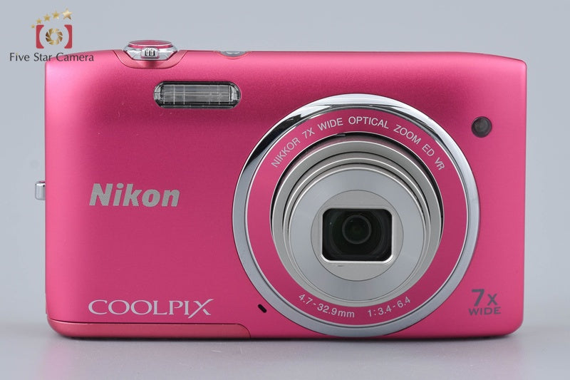 Nikon COOLPIX S3500 Strawberry Pink 20.0 MP Digital Camera