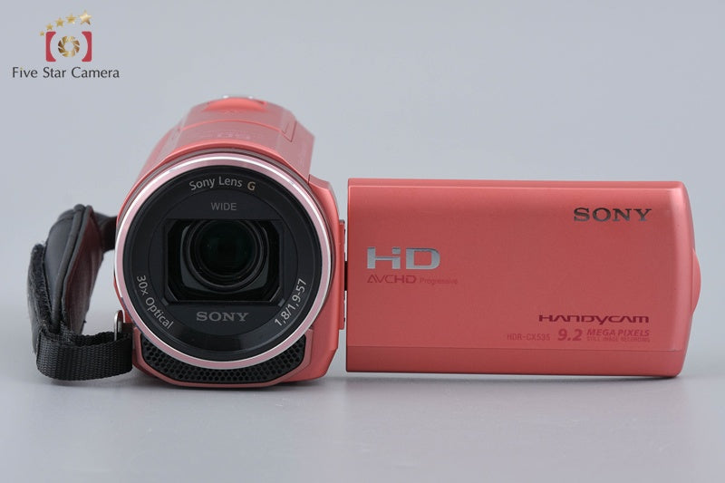 SONY HANDYCAM HDR-CX535 Pink Video Camcorder [Japanese Language Only]
