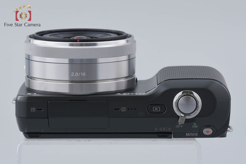 Sony Alpha α NEX-3 Black 14.2 MP 16mm Lens [Japanese Language Only]