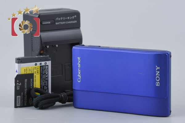 Sony Cyber-Shot DSC-TX1 Blue 10.2 MP Digital Camera International Mode