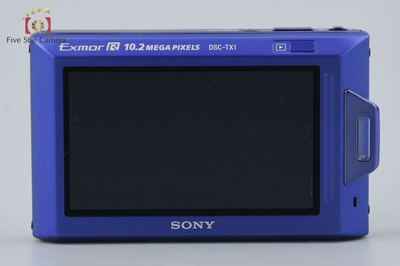 Sony Cyber-Shot DSC-TX1 Blue 10.2 MP Digital Camera International Mode