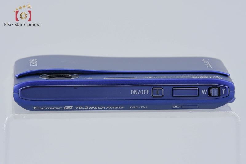 Sony Cyber-Shot DSC-TX1 Blue 10.2 MP Digital Camera International Mode