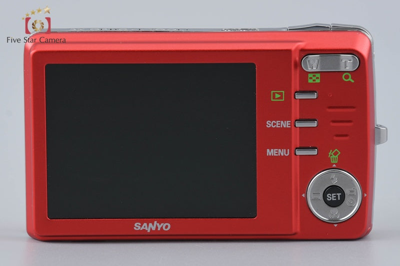 SANYO DSC-X1260 Red 12.1 MP Digital Camera [Japanese Language Only]