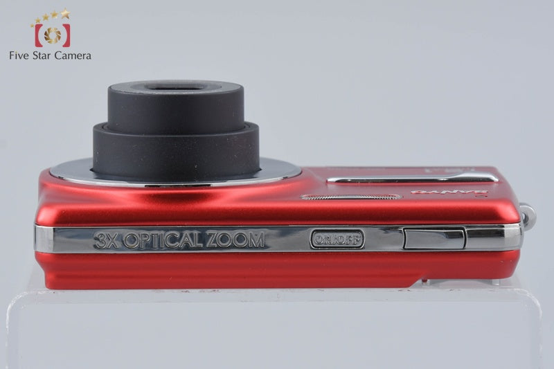 SANYO DSC-X1260 Red 12.1 MP Digital Camera [Japanese Language Only]