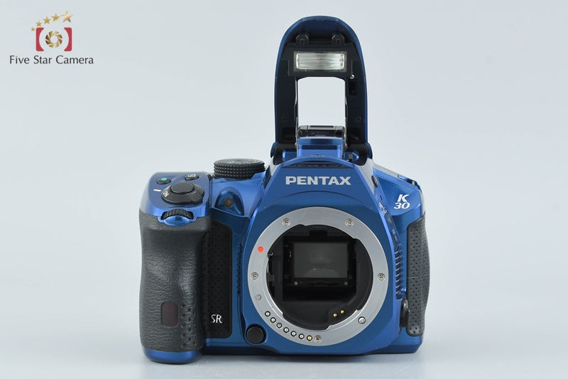 PENTAX K-30 Crystal Blue 16.3 MP DSLR Camera + SMC DA 18-55mm f/3.5-5.6 AL