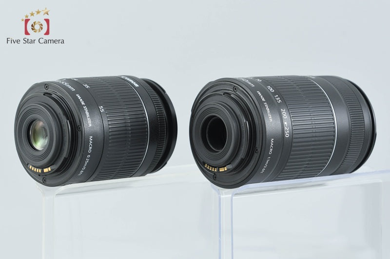 Canon EOS Kiss X7 / Rebel SL1 / 100D 18.0 MP EF-S 18-55 55-250 Lenses