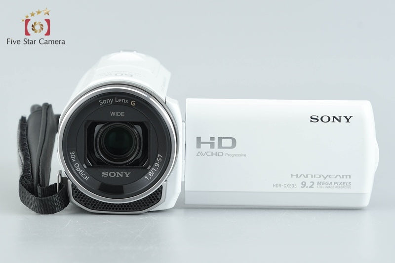 SONY HANDYCAM HDR-CX535 White Video Camcorder [Japanese Language Only]