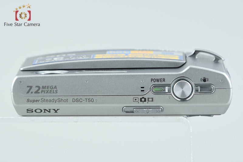 Sony Cyber-Shot DSC-T50 Silver 7.2 MP Digital Camera [Japanese Language Only]