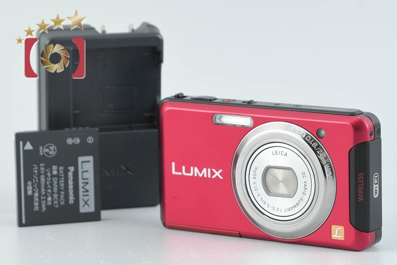 Panasonic LUMIX DMC-FX90 Red 12.1 MP Digital Camera [Japanese Language Only]