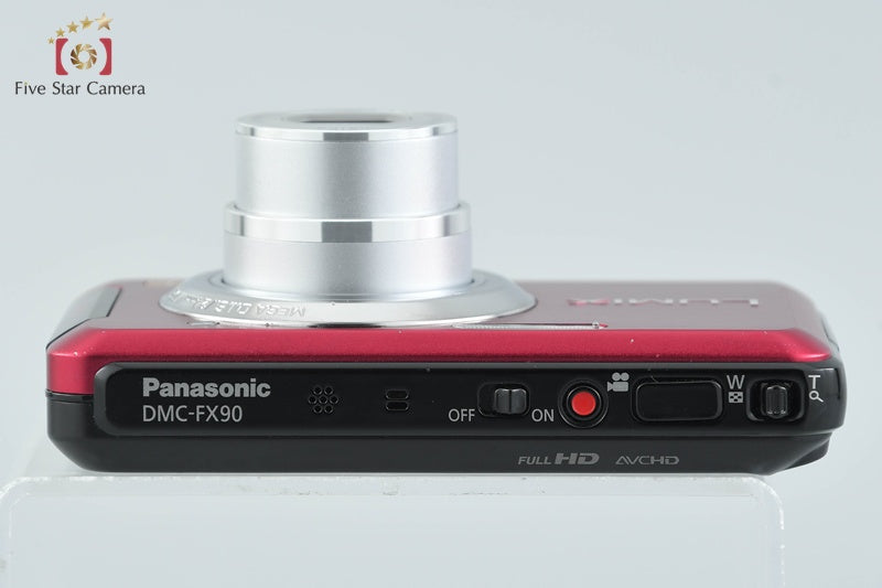 Panasonic LUMIX DMC-FX90 Red 12.1 MP Digital Camera [Japanese Language Only]