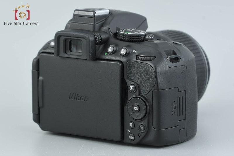 Nikon D5300 Black 24.2 MP DSLR Camera 18-55 55-200 Lenses