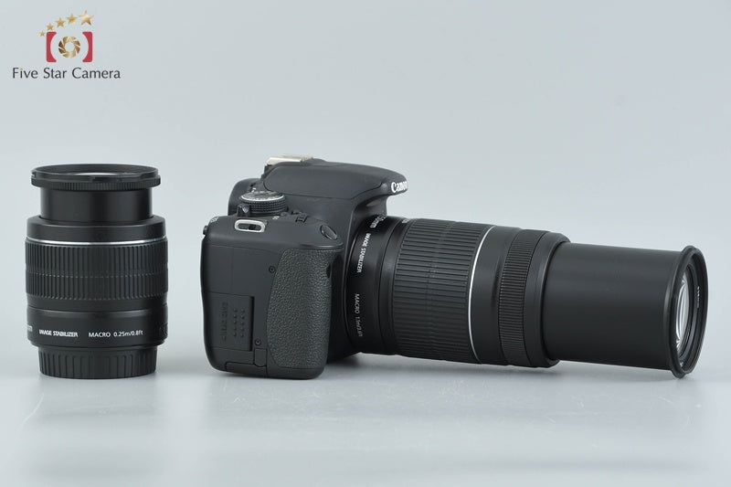 Count 5,121 Canon EOS Kiss X5 / Rebel T3i / 600D 18.0 MP 18-55 55-250 Lenses