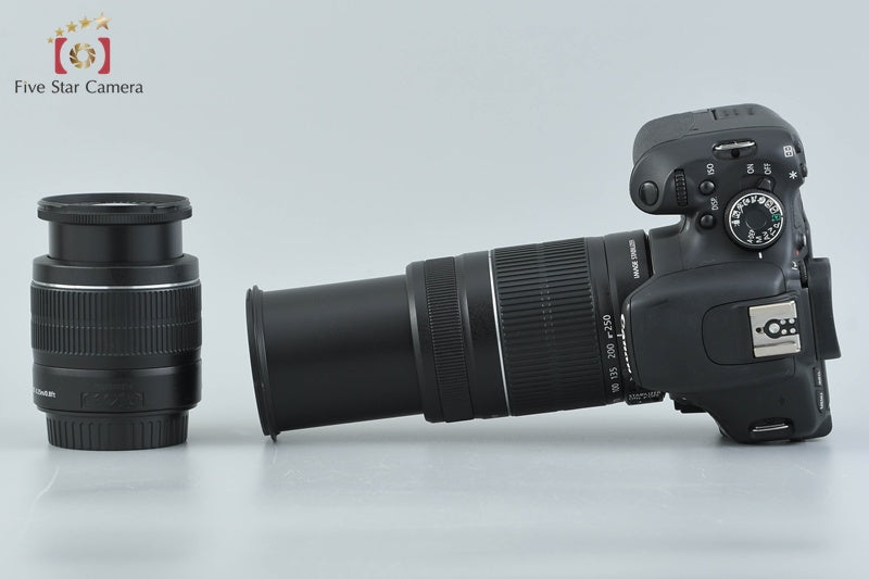 Count 5,121 Canon EOS Kiss X5 / Rebel T3i / 600D 18.0 MP 18-55 55-250 Lenses