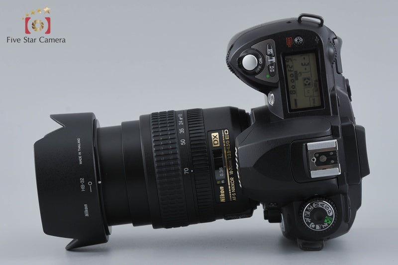 Shutter count 2,049 Nikon D70 6.1 MP DSLR Camera AF-S DX 18-70 Lens