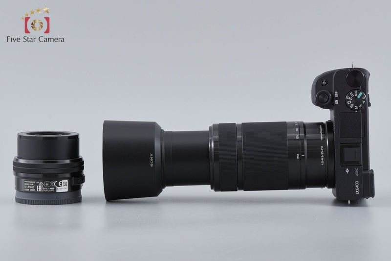 Sony Alpha α6400 ILCE-6400 24.2 MP 16-50 55-210 Lenses [Japanese Language Only]