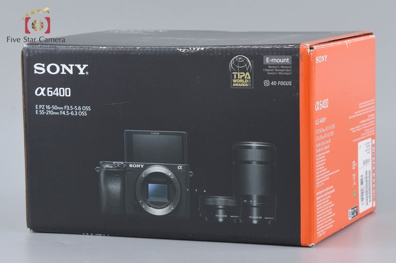 Sony Alpha α6400 ILCE-6400 24.2 MP 16-50 55-210 Lenses [Japanese Language Only]