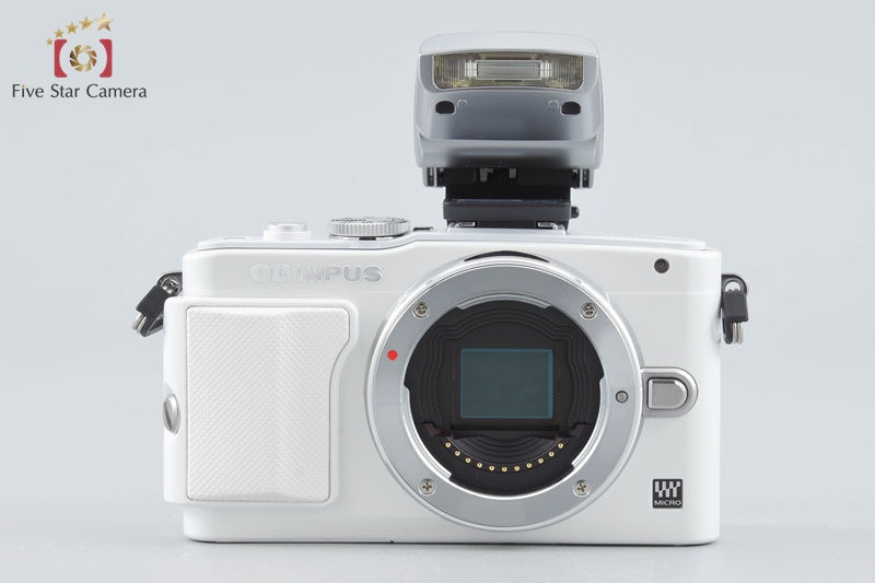 "Shutter count 994" Olympus PEN Lite E-PL6 White 16.1 MP 14-42 EZ Lens