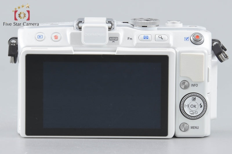 "Shutter count 994" Olympus PEN Lite E-PL6 White 16.1 MP 14-42 EZ Lens