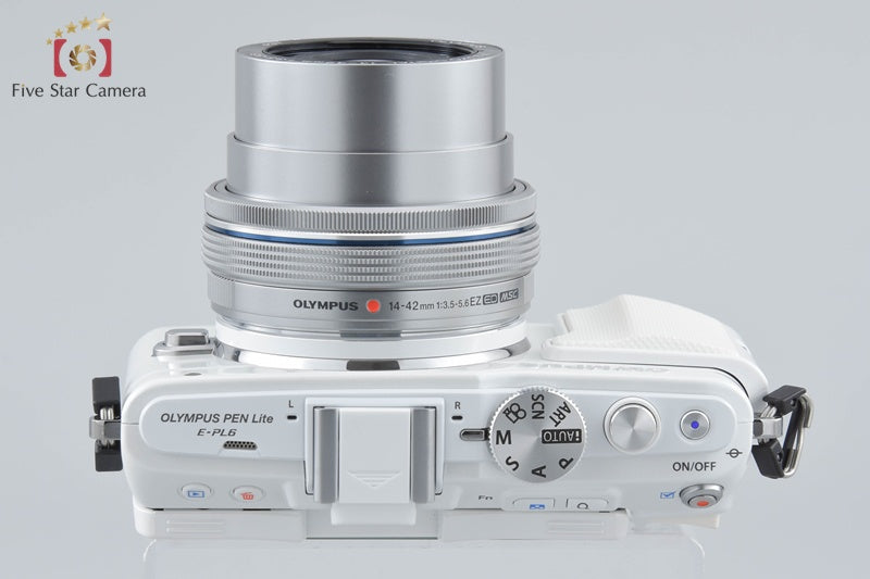 "Shutter count 994" Olympus PEN Lite E-PL6 White 16.1 MP 14-42 EZ Lens