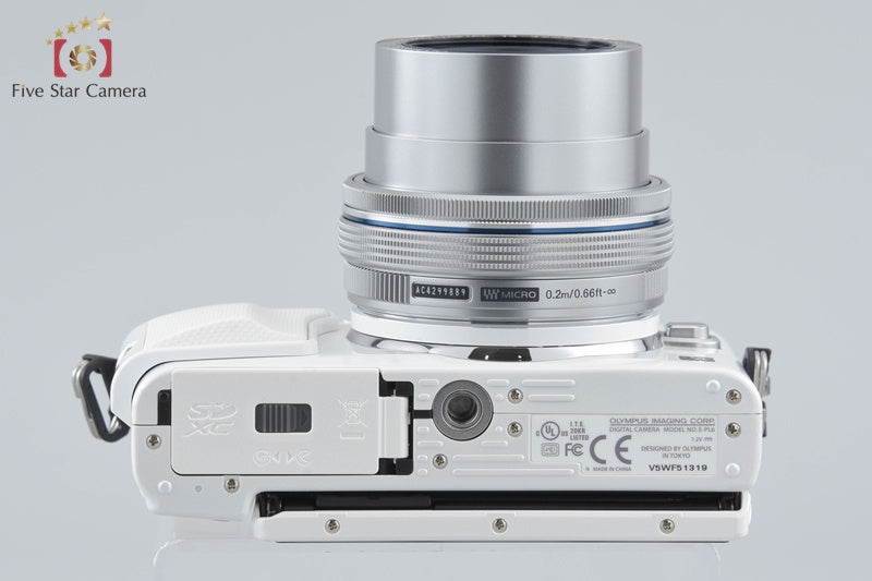 "Shutter count 994" Olympus PEN Lite E-PL6 White 16.1 MP 14-42 EZ Lens