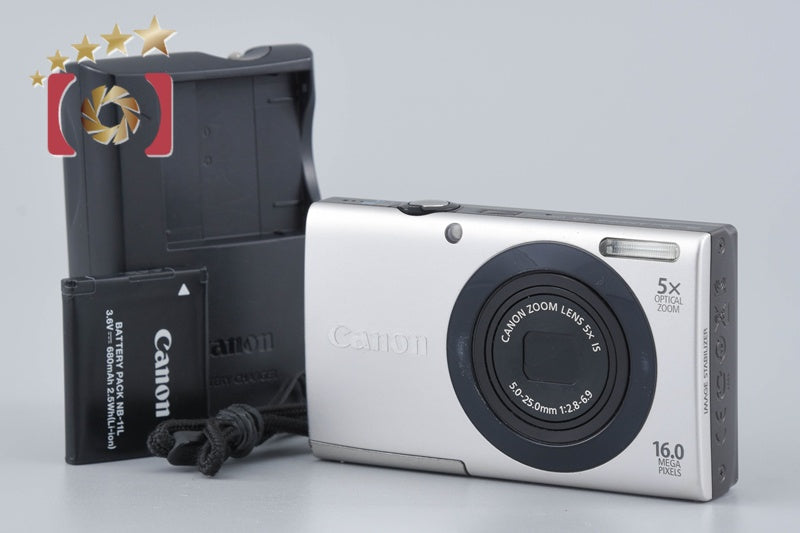 Canon PowerShot A3400 IS Silver 16.0 MP Digital Camera