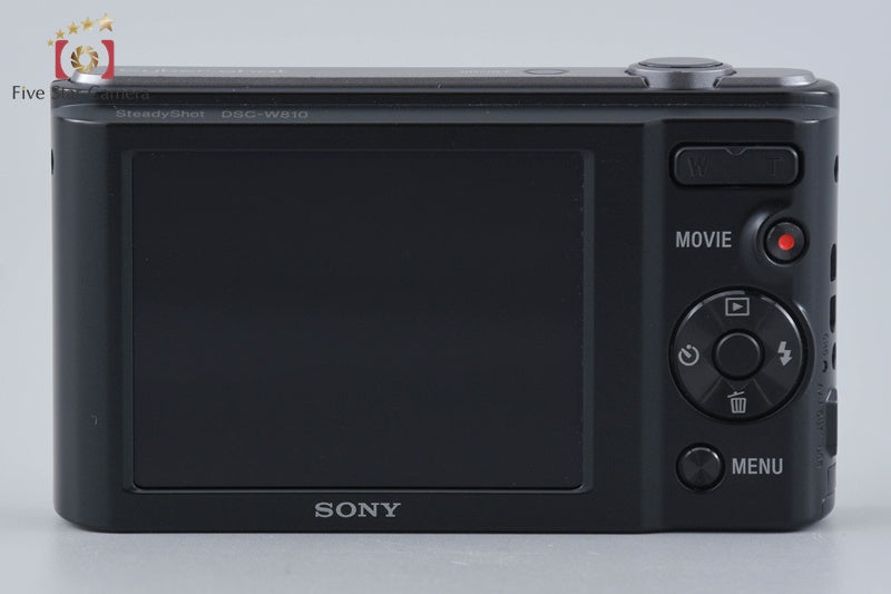 Sony Cyber-Shot DSC-W810 20.1 MP Black Digital Camera [Japanese Language Only]