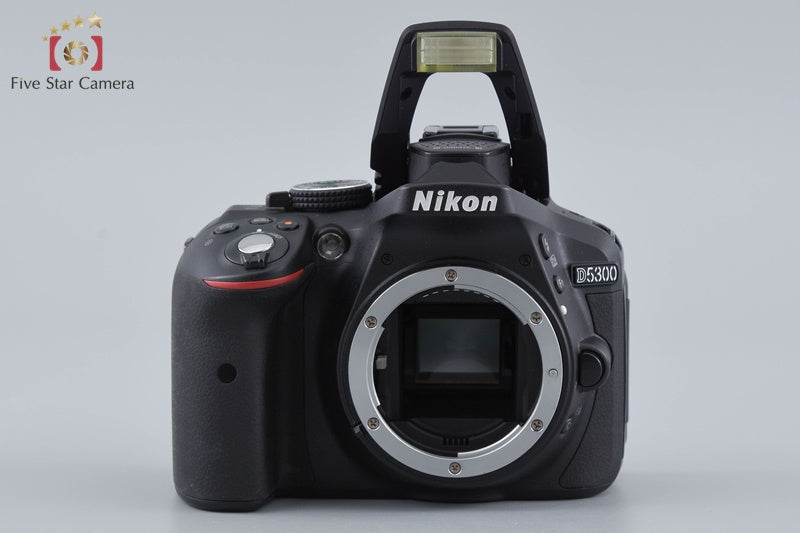 "Shutter count 5,832" Nikon D5300 Black 24.2 MP DSLR Camera Body