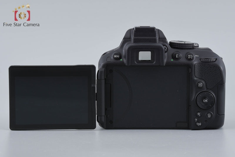 "Shutter count 5,832" Nikon D5300 Black 24.2 MP DSLR Camera Body