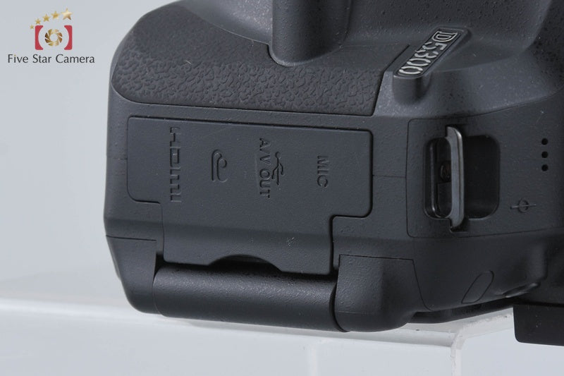 "Shutter count 5,832" Nikon D5300 Black 24.2 MP DSLR Camera Body