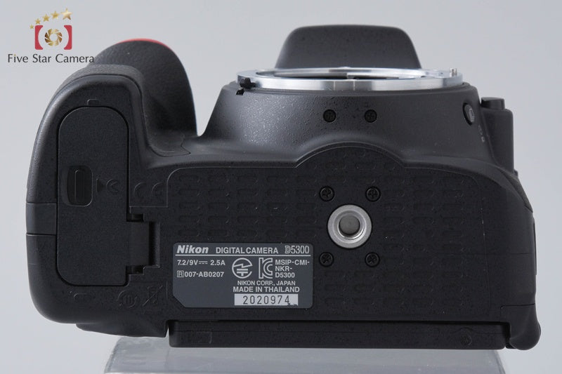 "Shutter count 5,832" Nikon D5300 Black 24.2 MP DSLR Camera Body