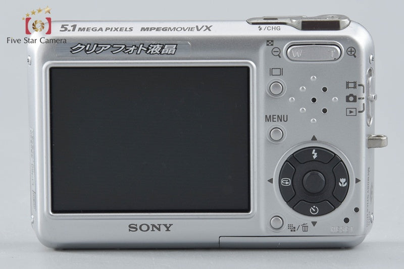 Sony Cyber-Shot DSC-T3 Silver 5.1 MP Digital Camera